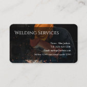 Welding Services Business card editable Visitekaartje (Voorkant)