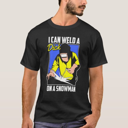 Welding Snowman Metal Worker Welder T-shirt (Voorkant)