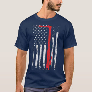 Welding Vintage Patriotic USA American Flag Welder T-shirt
