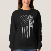Welding Welder - American Flag Sayings Trui (Voorkant)