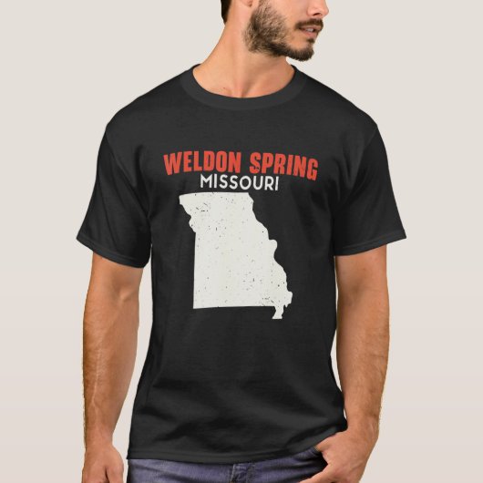 Weldon Spring Missouri USA State America Travel Mi T-shirt (Voorkant)