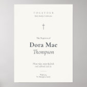 Weldon Teken Doop Ontvangst Welkom Bord Poster (Voorkant)