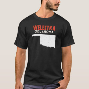 Weleetka USA State America Travel Oklahoman T-shirt