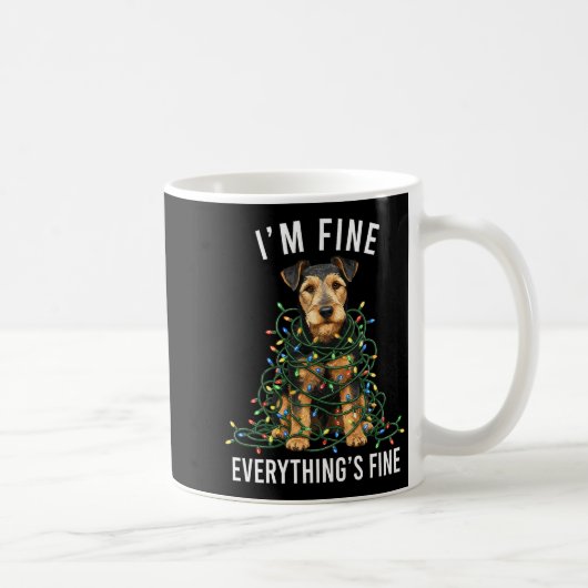 Welerrier Christmas I'm Fine Everything Is Fine Pr Koffiemok (Rechts)