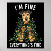 Welerrier Christmas I'm Fine Everything Is Fine Pr Poster (Voorkant)