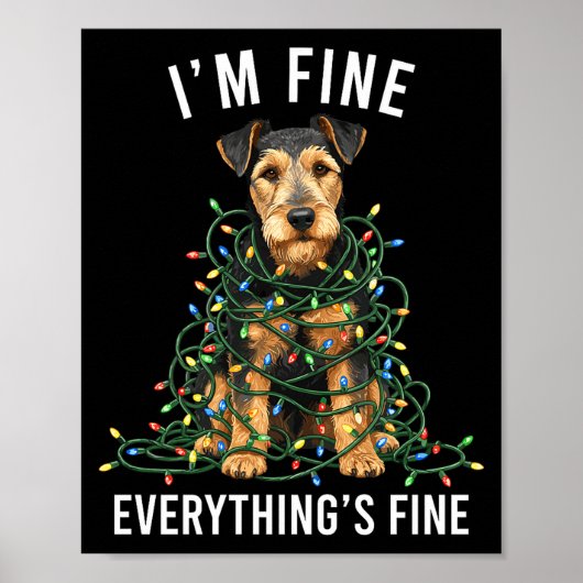 Welerrier Christmas I'm Fine Everything Is Fine Pr Poster (Voorkant)