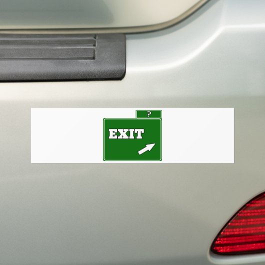 Welk afsluitteken? bumpersticker (Op auto)