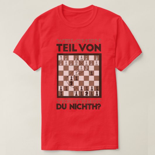 Welk deel begrijp je Joke chess? T-shirt (Design voorkant)