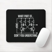 Welk deel begrijp je niet Engineer cadeau Muismat (Met muis)