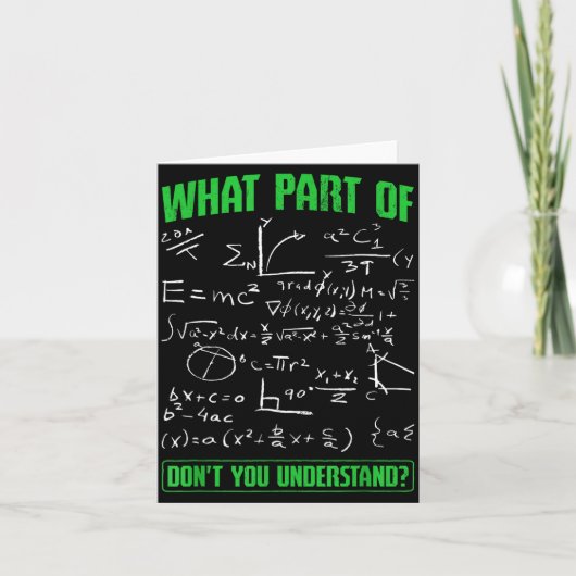 Welk deel begrijp je niet Engineering Student Kaart (Voorkant)