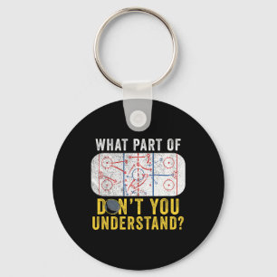 Welk deel begrijp je niet Funny Hockey Moeder Sleutelhanger