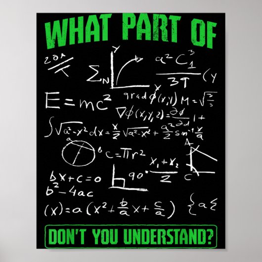 Welk deel begrijp je niet Technische Student Poster (Voorkant)