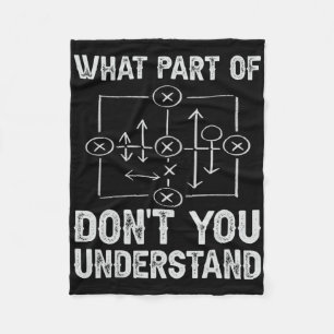 Welk deel begrijp je niet Voetbalcoach Fleece Deken