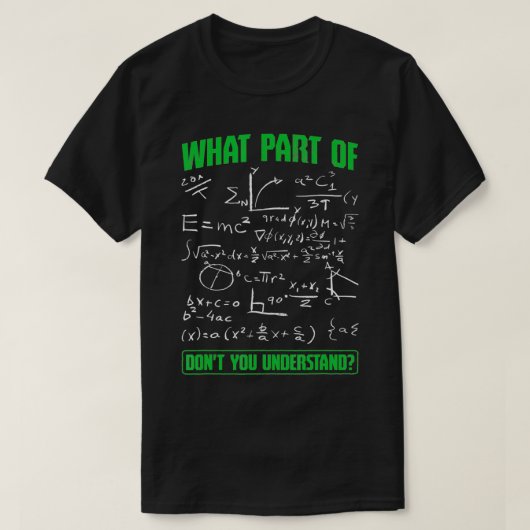 Welk deel begrijpt u geen Engineering Student T-shirt (Design voorkant)