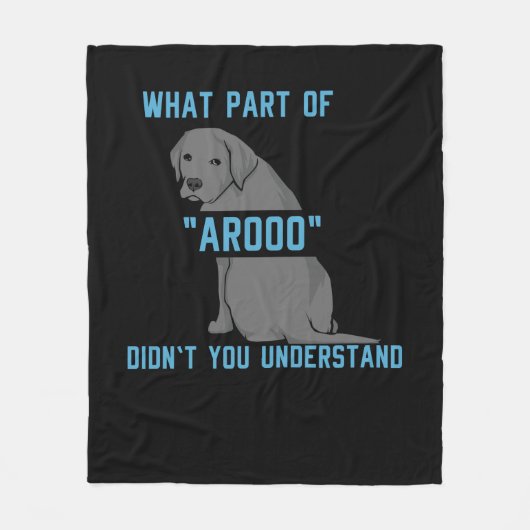 Welk deel van AROOO begreep je niet Fleece Deken (Voorkant)