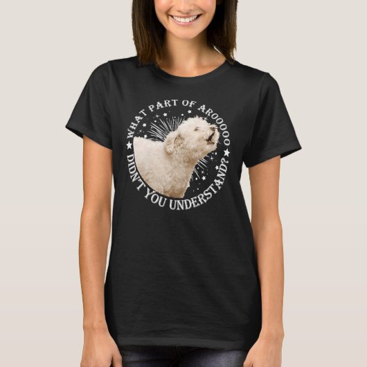Welk deel van Arooo begreep je niet poodle T-shirt (Voorkant)