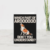 Welk deel van Aroooooo Hondenliefhebber Beagle hon Kaart (Voorkant)