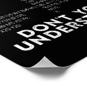 Welk deel van begrijp je niet? CNC-machinist Poster (Hoek)