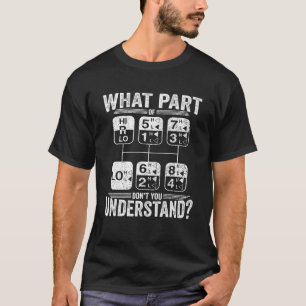 Welk deel van begrijp je Trucker Funny TR niet T-shirt
