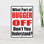 Welk Deel van Bugger weg Kaart (Voorkant)