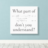 Welk deel van... canvas afdruk (Insitu (Houten vloer))