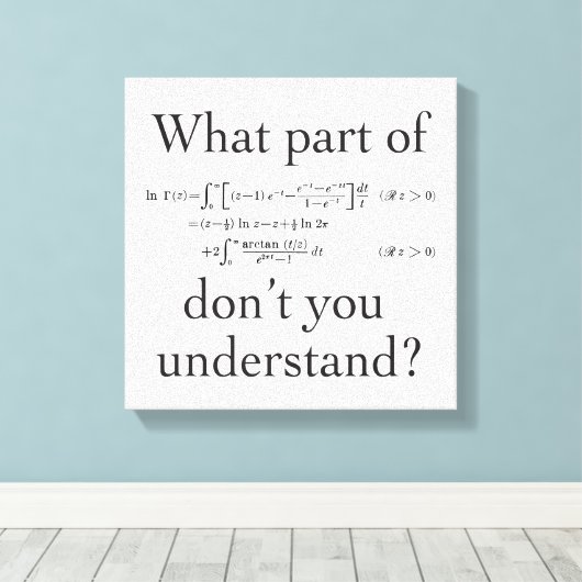 Welk deel van... canvas afdruk (Insitu (Houten vloer))