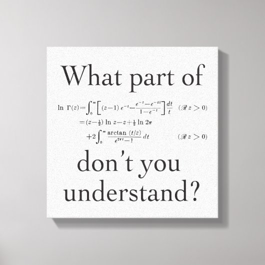 Welk deel van... canvas afdruk (Voorkant)