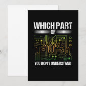 Welk deel van de elektronische techniek kaart (Voorkant / Achterkant)