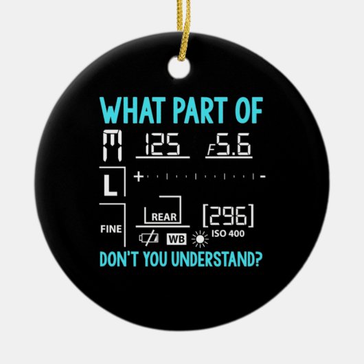 Welk deel van de fotograaf keramisch ornament (Voorkant)