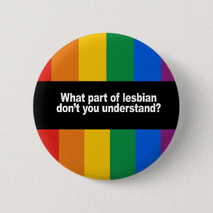 Welk deel van de lesbische Bumpersticker Ronde Button 5,7 Cm