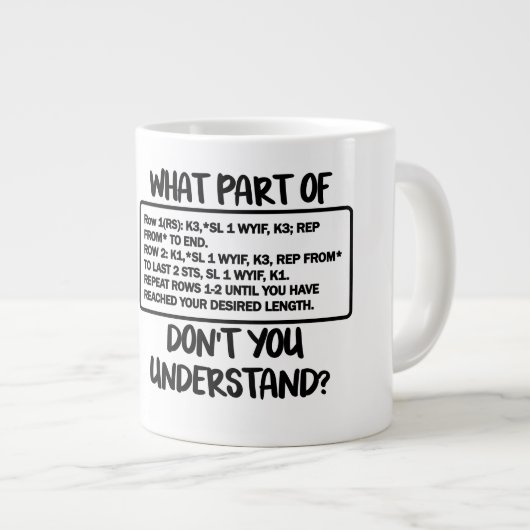 Welk deel van de Mok (breipatroon) (Voorkant rechts)