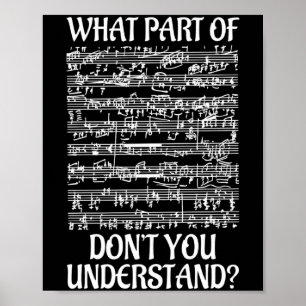 Welk deel van de muziek begrijp je niet Muziek _ Poster