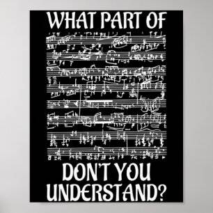 Welk Deel Van De Muziek Begrijp Je Niet Muziek Poster