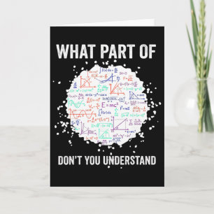 Welk deel van Don't You Understand Funny Math Calc Kaart