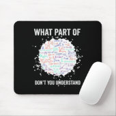 Welk deel van Don't You Understand Funny Math Calc Muismat (Met muis)