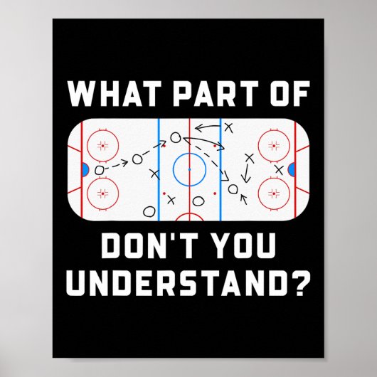 Welk deel van 'Don't You Understand' Grappige Hock Poster (Voorkant)