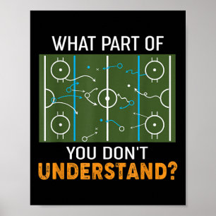 Welk deel van 'Don't You Understand' Hockey Coach Poster