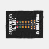 Welk deel van Drag Racing begrijp je niet Fleece Deken (Voorkant (Horizontaal))