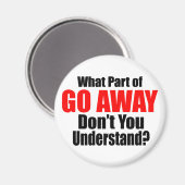 Welk deel van Go Away Magneet (Voorkant / Achterkant)