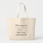 Welk deel van... grote tote bag (Voorkant)