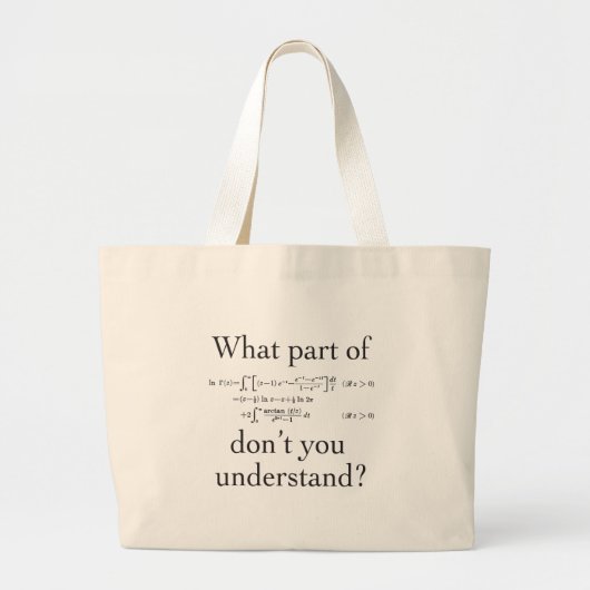 Welk deel van... grote tote bag (Voorkant)