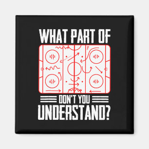 Welk Deel Van Hockey Begrijp Je Niet IJsHockey Magneet