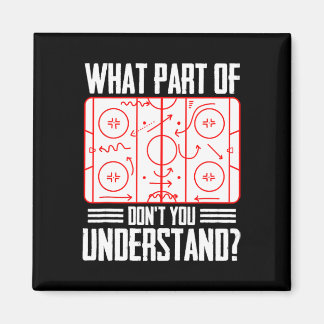 Welk Deel Van Hockey Begrijp Je Niet IJsHockey Magneet