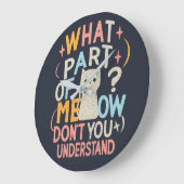 Welk deel van Meow begrijpt Funny Cat niet Grote Klok (Hoek)