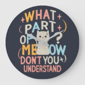 Welk deel van Meow begrijpt Funny Cat niet Grote Klok (Voorkant)
