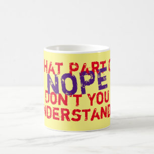 Welk deel van Nee snap je niet Personaliseer Koffiemok
