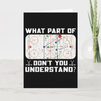 Welk deel van niet begrijp je Funny Ice Hockey Kaart