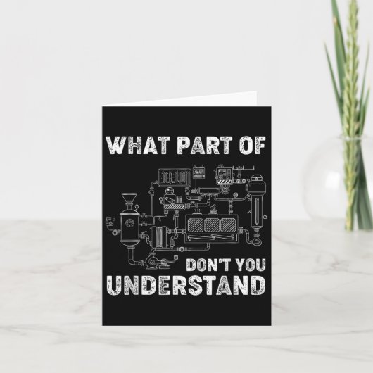 Welk deel van niet begrijp je ingenieur student kaart (Voorkant)