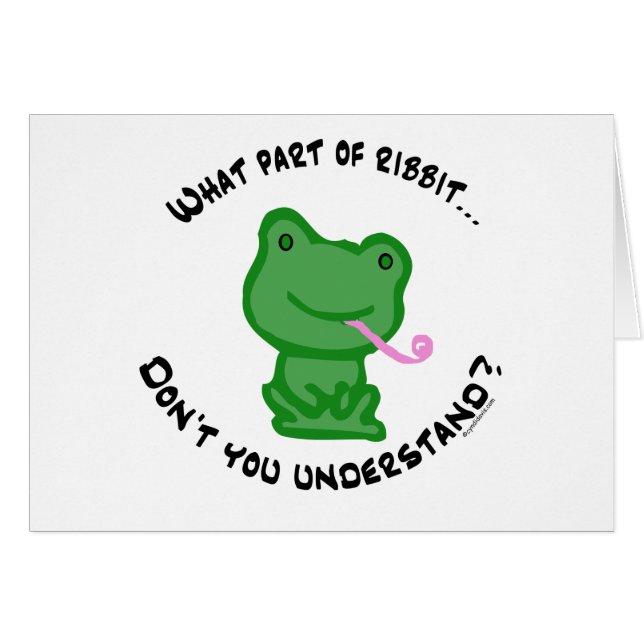 Welk deel van Ribbit.. (Voorkant Horizontaal)