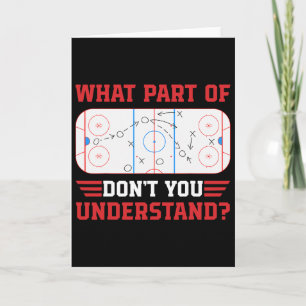 Welk deel van snap je niet Grappig IJshockey Kaart